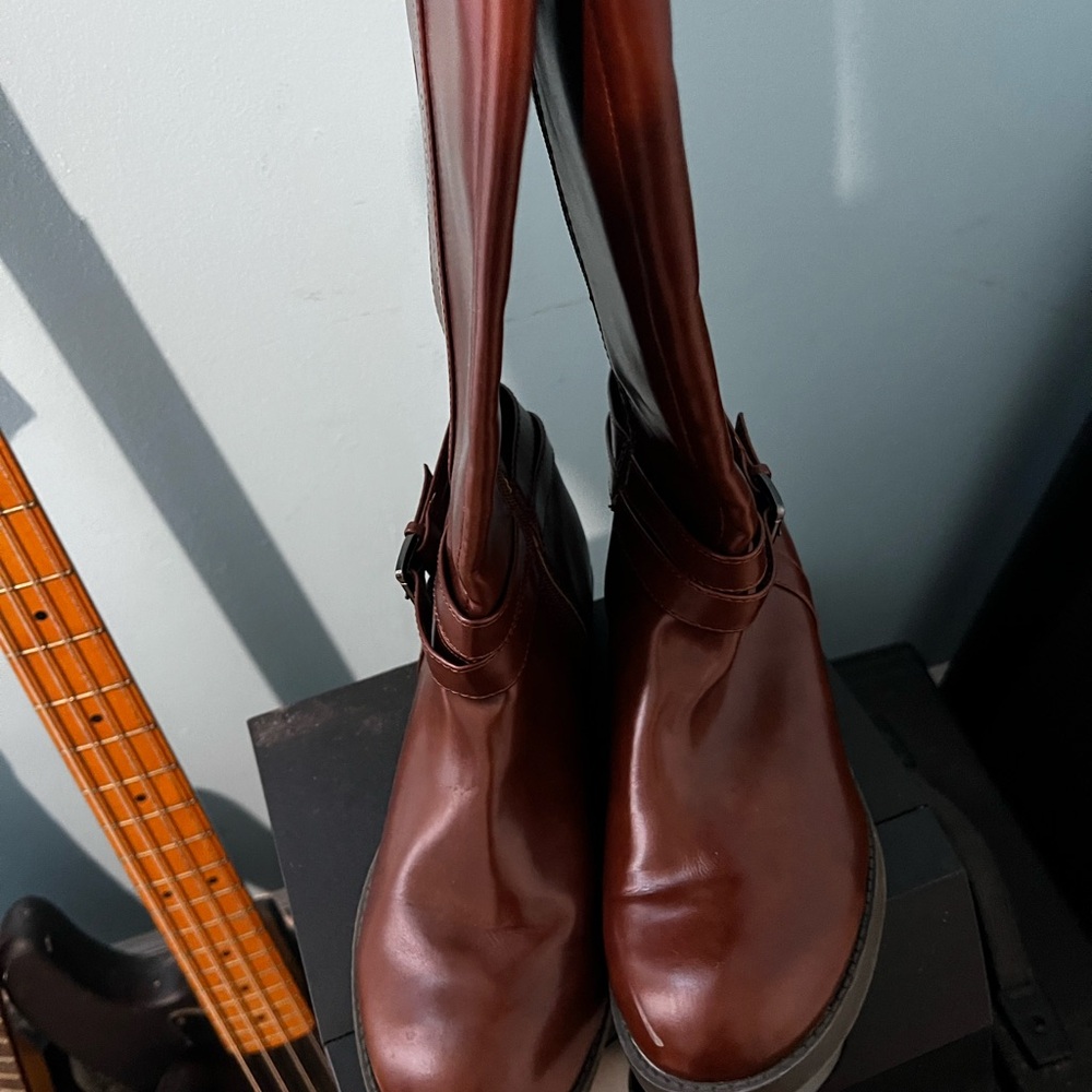 American Eagle Outfitters Brown Heeled Boots View 3